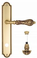 Дверная ручка на планке Venezia Monte Cristo WC-4 сантехническая PL98 (французское золото + коричневый)