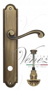 Дверная ручка на планке Venezia Vivaldi WC-4 сантехническая PL98 (мат. бронза); ?>