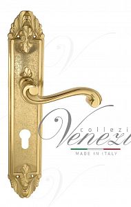 Дверная ручка на планке Venezia Vivaldi CYL под цилиндр PL90 (полир. латунь); ?>