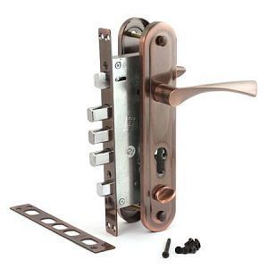 Врезной замок Apecs T-0523-C-AC-L (медь) левый; ?>