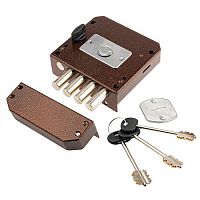 Накладной замок Меттэм ЗН4 032.0.1 (032.0.0) с задвижкой Правый (3 ключа)