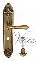 Дверная ручка на планке Venezia Vignole WC сантехническая PL90 (мат. бронза)