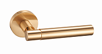 Дверная ручка Fantom на круглой розетке Аделина FM 111-30 22K SATIN (золото матовое)
