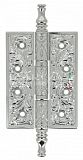 Петля дверная Extreza 6110 универсальная латунная 102x76x4 полированный хром F04 (1шт.)