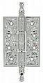 Петля дверная Extreza 6110 универсальная латунная 102x76x4 полированный хром F04 (1шт.)