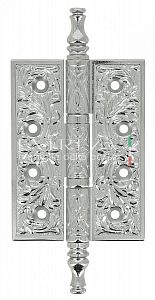 Петля дверная Extreza 6110 универсальная латунная 102x76x4 полированный хром F04 (1шт.); ?>