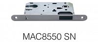 Врезной замок Zambrotto MAC8550 (50х85мм) магнитный под цилиндр SN (матовый никель)
