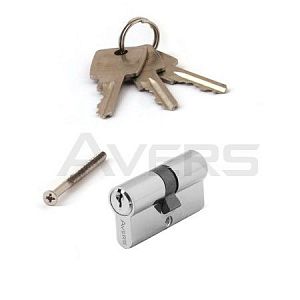 Цилиндровый механизм Avers ZC-60-CR 3 ключа (хром) ключ/ключ; ?>