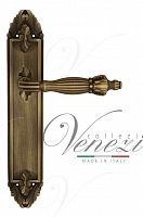Дверная ручка на планке Venezia Olimpo PASS проходная PL90 (мат. бронза)