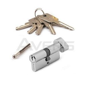 Цилиндровый механизм Avers ZC-70-C-CR (хром) ключ/верт.; ?>