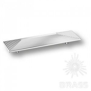Мебельная ручка BRASS 1203 160MP02 (Глянцевый хром); ?>