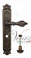 Дверная ручка на планке Venezia Florence WC сантехническая PL97 (ант. бронза)
