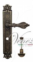 Дверная ручка на планке Venezia Florence WC сантехническая PL97 (ант. бронза)