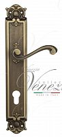 Дверная ручка на планке Venezia Vivaldi CYL под цилиндр PL97 (мат. бронза)