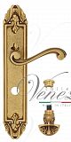Дверная ручка на планке Venezia Vivaldi WC-4 сантехническая PL90 (франц. золото)