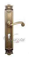 Дверная ручка на планке Venezia Carnevale CYL под цилиндр PL97 (мат. бронза)