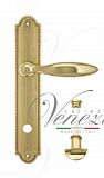 Дверная ручка на планке Venezia Maggiore WC сантехническая PL98 (полир. латунь)
