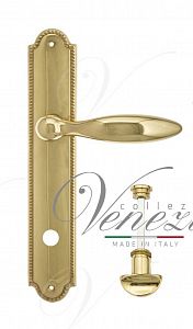 Дверная ручка на планке Venezia Maggiore WC сантехническая PL98 (полир. латунь); ?>