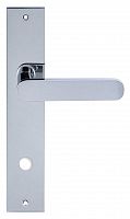 Дверная ручка на планке Extreza Hi-tech JEMMA 116 PL11 WC сантехническая (полированный хром) F04