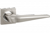 Дверная ручка RENZ DH 425-02 Фиоре SN/NP (никель матовый/никель блестящий)