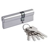 Цилиндровый механизм НОРА-М ЕСО-STD Z 90мм (55/35) Л ключ/ключ (хром)