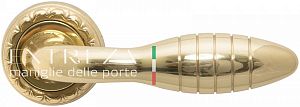 Дверная ручка Extreza MIREL (Мирел) 316 на розетке R02 полированное золото F01; ?>
