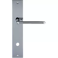 Дверная ручка на планке Extreza Hi-tech VIKI 127 PL11 WC сантехническая (полированный хром) F04