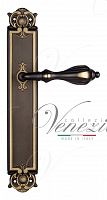 Дверная ручка на планке Venezia Anafesto PASS проходная PL97 (темная бронза)