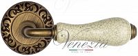 Дверная ручка Venezia Colosseo D4 (мат. бронза с керамикой)