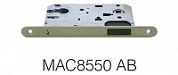 Врезной замок Zambrotto MAC8550 (50х85мм) магнитный под цилиндр AB (бронза)