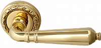 Дверная ручка Melodia мод. Antik 130D на розетке 50D (полированная латунь)
