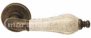 Дверная ручка Martinelli мод. Мари (бронза античная с керамикой); ?>