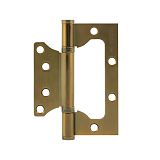Дверная петля без врезки НОРА-М 800-4" 100*75*2,5 без колп. (матовый кофе)