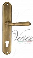 Дверная ручка на планке Venezia Vignole CYL под цилиндр PL02 (мат. бронза)