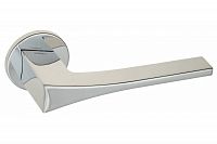 Дверная ручка Fratelli Cattini мод. OSSIS 7FS-CR (полированный хром) круглое основание 5 мм (тонкое)