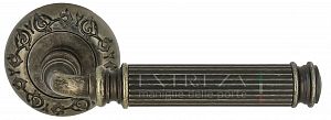 Дверная ручка Extreza BENITO (Бенито) 307 на розетке R04 античное серебро F45; ?>