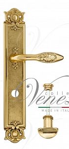 Дверная ручка на планке Venezia Casanova WC сантехническая PL97 (полир. латунь); ?>