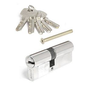 Цилиндровый механизм Apecs SM-80(35/45)-NI (никель) ключ/ключ; ?>