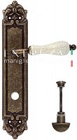 Дверная ручка на планке Extreza Dana Crackle 306 WC сантехническая PL02 (античная бронза) F23