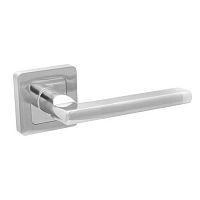 Ручки дверные Code Deco H-22050-A-CRM/CR (матовый хром/хром)
