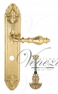 Дверная ручка на планке Venezia Gifestion WC-4 сантехническая PL90 (полир. латунь); ?>