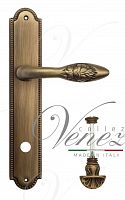 Дверная ручка на планке Venezia Casanova WC-4 сантехническая PL98 (мат. бронза)
