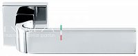Дверная ручка Extreza Hi-Tech Slim SOUND 106 R11 квадратное основание F04 (полированный хром)