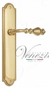 Дверная ручка на планке Venezia Gifestion PASS проходная PL98 (полир. латунь); ?>