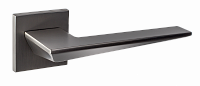 Дверная ручка RENZ DH 320-03 slim Кроне MBN (матовый черный никель)