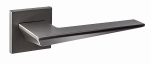 Дверная ручка RENZ DH 320-03 slim Кроне MBN (матовый черный никель); ?>