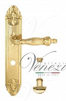 Дверная ручка на планке Venezia Olimpo WC сантехническая PL90 (полир. латунь)