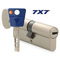 Цилиндровый механизм Mul-T-Lock 7х7 90мм (40х50Т) ключ/вертушка (никель)