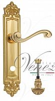Дверная ручка на планке Venezia Vivaldi WC-4 сантехническая PL96 (полир. латунь)