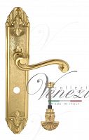 Дверная ручка на планке Venezia Vivaldi WC-4 сантехническая PL90 (полир. латунь)